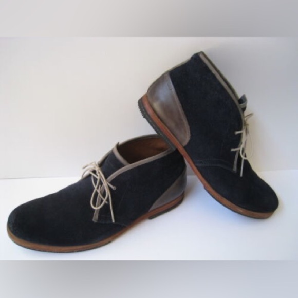 Timberland Mens Blue Woodhouse 63018 Suede Lace Up Chukka Boots Size 7 - Picture 1 of 7